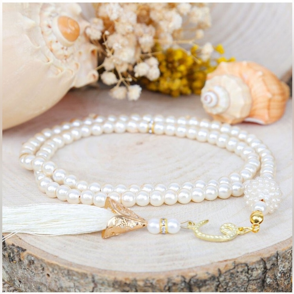 Cream Prayer Beads